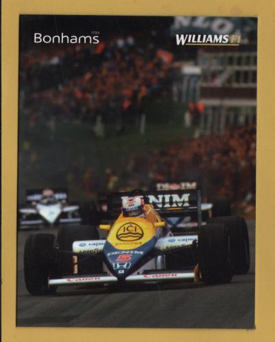 Bonhams - The WilliamsF1 Reserve Collection -`Advertising` - Grove, Oxfordshire - Wednesday 14 December 2005