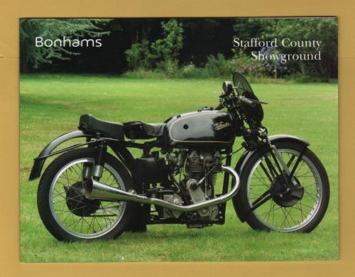 Bonhams - Sale of Collectors` Motorcycles and Related Automobilia -`Final Call For Entries` - Stafford - Sunday 16 October 2005