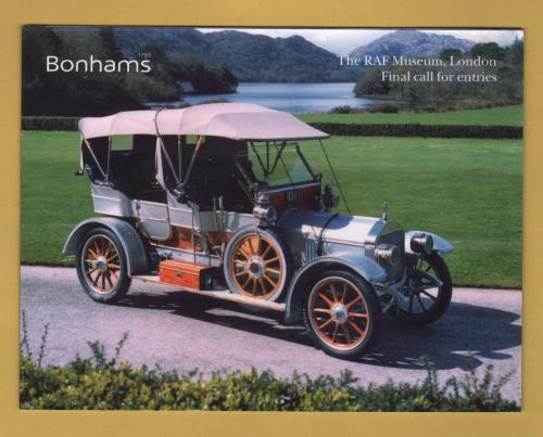 Bonhams - Sale of Collectors` Motor Cars, Cycles and Automobilia -`Final Call For Entries` - RAF Museum, London - Monday 30 April 2006