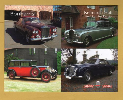 Bonhams - Rolls-Royce, Bently & Selected Pre-War Motor Cars and Automobilia -`Final Call For Entries` - Kelmarsh Hall - Saturday 16 June 2007