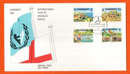 Bailiwick Of Guernsey - FDC - 1981 - International Year Of Disabled People Issue - Official First Day Cover