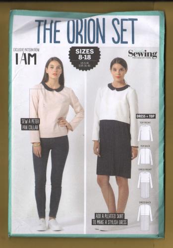 Simply Sewing - `THE ORION SET` - UK Sizes 8-18 - `...classic design for a timeless and elegant top and dress.` - Published by Simply Sewing Magazine