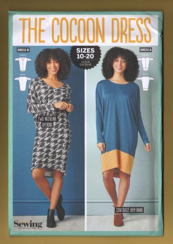Simply Sewing - `THE COCOON DRESS` - UK Sizes 10-20 - `...the perfect layering piece for winter.` - Published by Simply Sewing Magazine