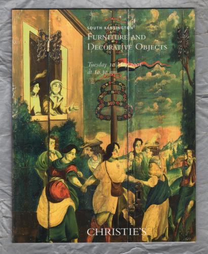 Christie`s - South Kensington Auction Catalogue - `Furniture and Decorative Objects` - London - Tuesday 10th May 2005