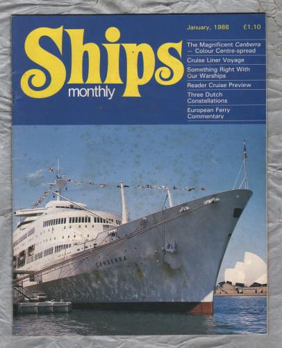 Ships Monthly - January 1986 - Vol 21 - No.1 - `Ships Pictorial` - Waterway Productions Limited