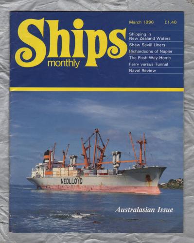 Ships Monthly - March1990 - Vol 25 - No.3 - `Australasian Issue` - Waterway Productions Limited