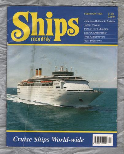 Ships Monthly - February 1994 - Vol 29 - No.2 - `Japanese Battleship Mikasa` - Waterway Productions Limited