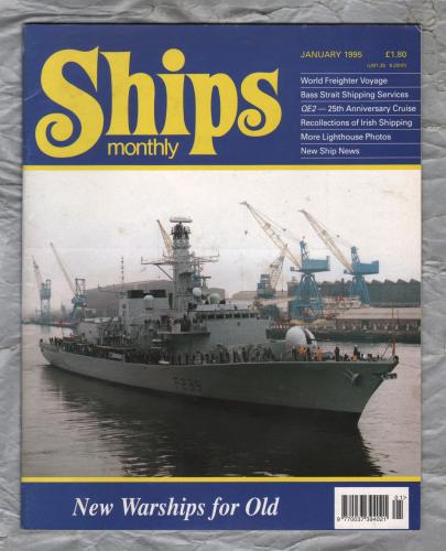 Ships Monthly - January 1995 - Vol 30 - No.1 - `QE2-25th Anniversary Cruise` - Waterway Productions Limited