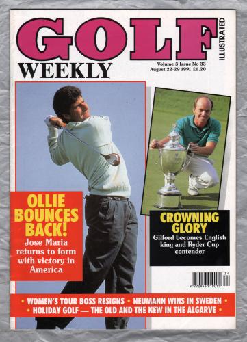 Golf Weekly - Vol.3 No.33 - August 22-29th 1991 - `Ollie Bounces Back!` - New York Times Publication