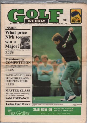 Golf Weekly - January 5-11th 1985 - `What Price Nick To Win A Major?` - Published by Harmsworth Press