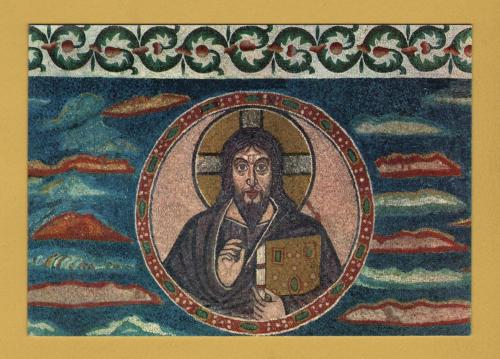 `Ravenna Basilica of S. Apollinaris in Classe (VI Century) - The Christ` - Postally Unused - Leonardi Postcard.
