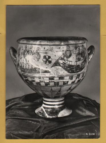 `Rome - Capitoline Museum - Crater of Aristonothose (End of the VII Cent, B.C)` - Postally Unused - Brunner & Co. Postcard.