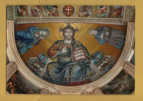 `Pisa - The Cathedral - Apse Basin - Christ in Majesty by Cimabue` - Postally Unused - G.S Postcard.