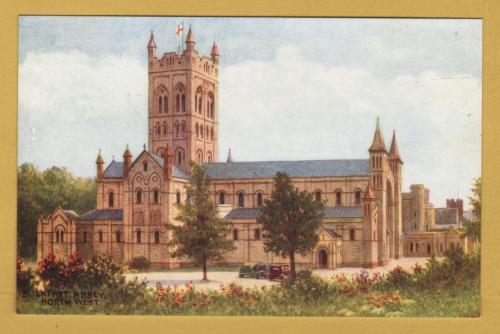 `Buckfast Abbey, North West by Mary Evans` - Postally Unused - J.Salmon Postcard.