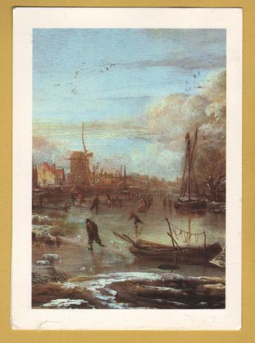 `A Frozen River by a Town at Evening by Aert van der Neer` - Postally Used - Unknown Producer