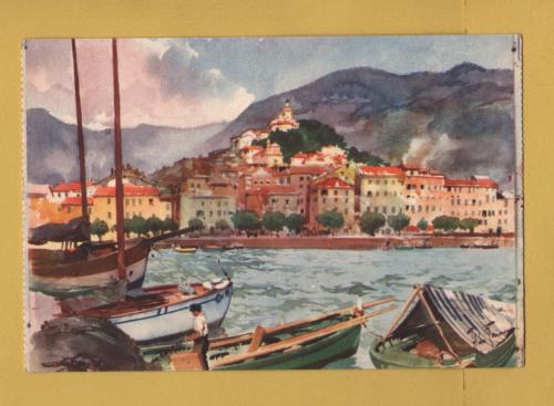 `San Remo - Il Porto by Aldo Raimondi` - Postally Unused - Barabino & Graeve Postcard.