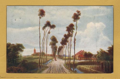 `National Gallery - The Avenue by Hobbema` - Postally Used-1912 - The Photochrom Co. Postcard.