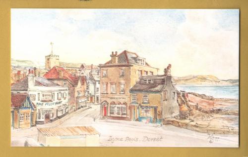 `Lyme Regis, Dorset by Harold Sheild` - Postally Unused - Harold Sheild Postcard.