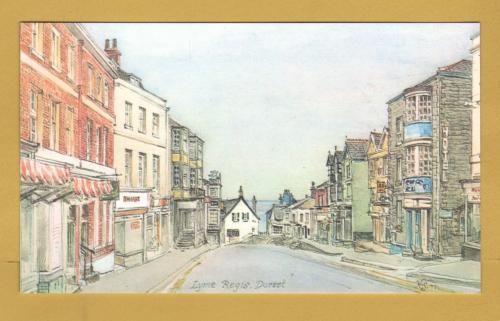 `Lyme Regis, Dorset by Harold Sheild` - Postally Unused - Harold Sheild Postcard.