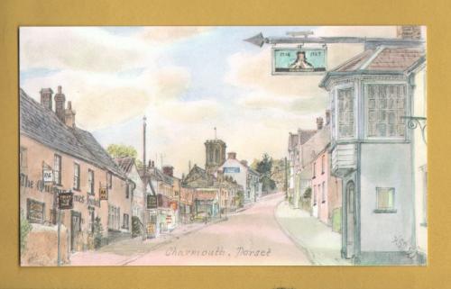 `Charmouth, Dorset by Harold Sheild` - Postally Unused - Harold Sheild Postcard.