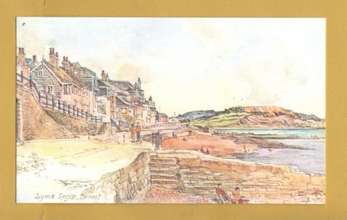 `Lyme Regis, Dorset by Harold Sheild` - Postally Unused - Harold Sheild Postcard.