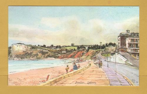 `Seaton, Devon by Harold Sheild` - Postally Unused - Harold Sheild Postcard.