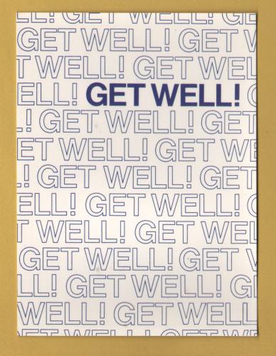 `Get Well by Emanuele Gori` - Postally Unused - Athena Postcard.