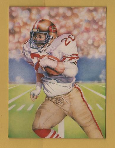 `American Footballer by Patrick Lowry` - Postally Unused - Athena Postcard.