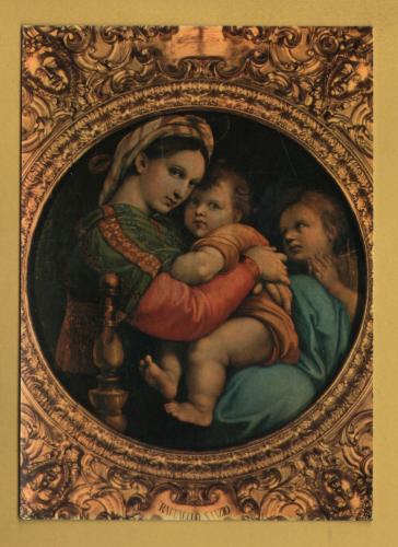 `Florence - Our Lady of the Chair by Raphael` - Postally Unused - Nova LVX Postcard.