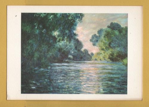 `The Banks of the Seine at Giverny by Monet` - Postally Unused - Fernand Hazan Postcard.