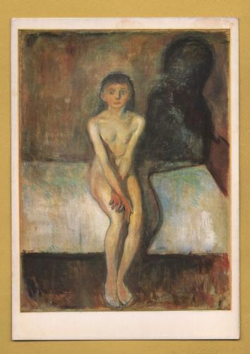 `Puberty by Edvard Munch` - Postally Unused - Norwegian Art Production Postcard.