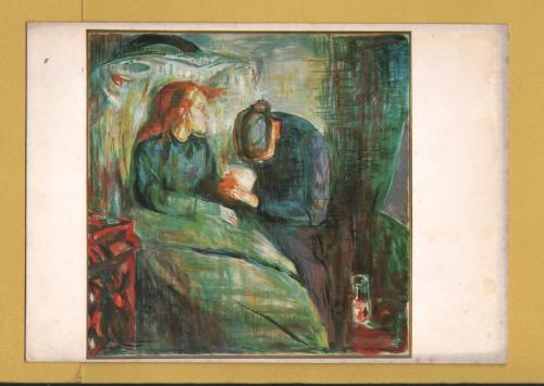 `The Sick Child by Edvard Munch` - Postally Unused - Norwegian Art Production Postcard.
