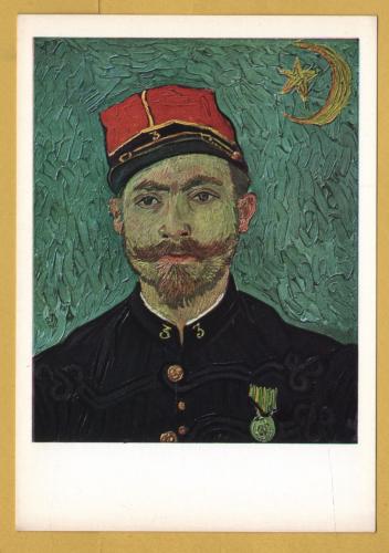 `Portrait of Milliet (Arles) by Vincent Van Gogh` - Postally Unused - Rijksmuseum Postcard.