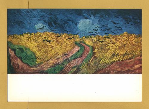 `Cornfield with Crows by Vincent van Gogh` - Postally Unused - Municipal Museum,Amsterdam Postcard.
