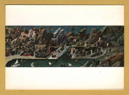 `Florence, Uffizi Gallery - The Thebaid by Gherardo Starnina` - Postally Unused - Nova LVX Postcard.