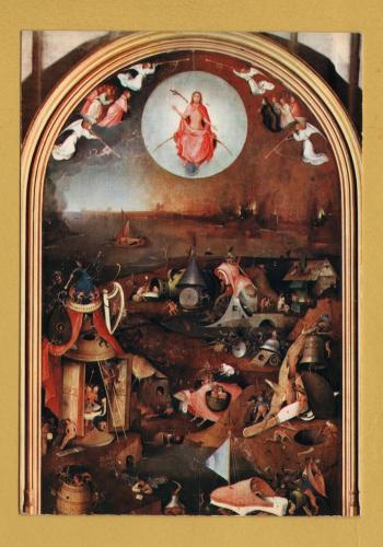 `Bruges, Groeningemuseum - The Last Judgment by Hieronymus Bosch` - Postally Unused - Mexichrome Postcard.