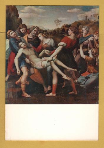 `Rome, Borghese Gallery - Descent from the Cross by Raphael` - Postally Unused - ER Postcard.