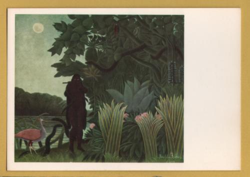 `Louvre - The Snake Charmer 1907 by Rousseau` - Postally Unused - Fernand Hazan Postcard.