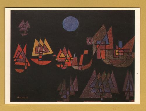 `Ships in the Dark by Paul Klee` - Postally Unused - Hanfstaengl Postcard.