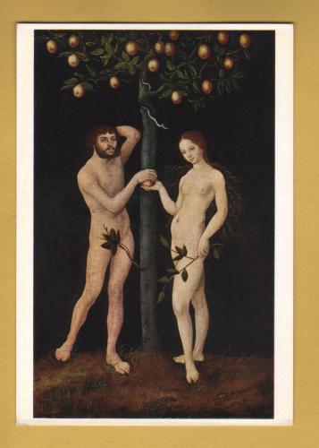 `Adam and Eve by Lucas Cranach the Elder` - Postally Unused - Royal Museum of Fine Arts - Antwerp Postcard.