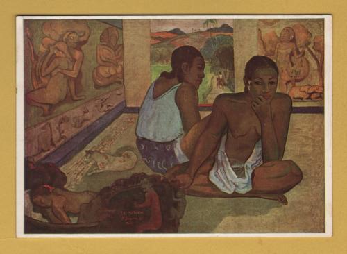 `Day Dreaming by Paul Gauguin` - Postally Unused - The Pallas Gallery Postcard.