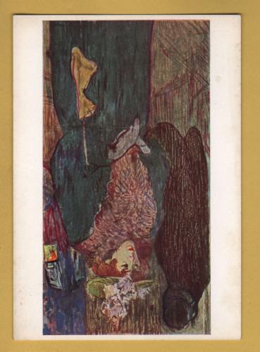 `Jane Avril Leaving the Moulin Rouge by Henri De Toulouse Lautrec` - Postally Unused - The Pallas Gallery Postcard.