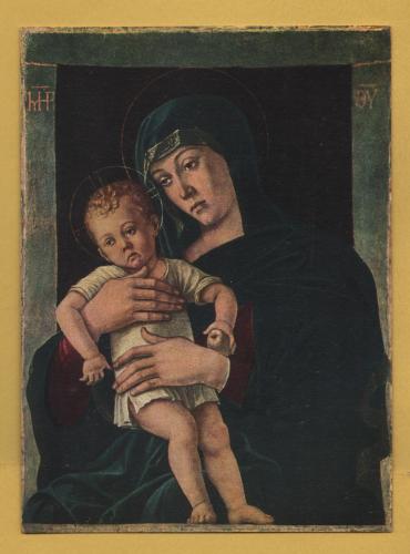 `Madonna and Child by Giovanni Bellini` - Postally Unused - Brera Art Gallery Postcard.