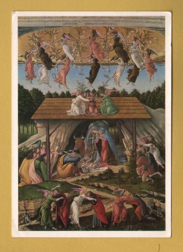 `Mystic Nativity by Sandro Botticelli` - Postally Unused - National Gallery Postcard.