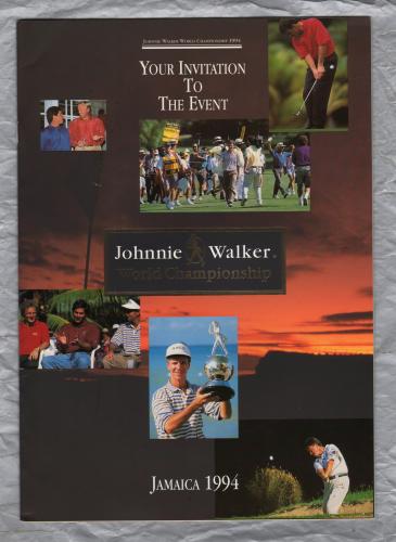 Jonnie Walker World Championship - Jamaica 1994 - `Your Invitation To The Event` - Promotional Programme