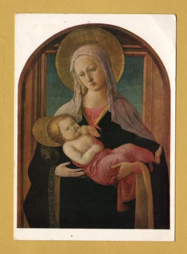 `The Virgin and Child by Fra Filippo Lippi` - Postally Unused - National Gallery Postcard.