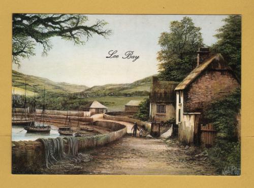 `Lee Bay by Kevin Platt` - Postally Unused - Pictures (Cornwall) Postcard.