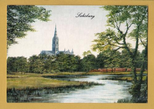 `Salisbury by Kevin Platt` - Postally Unused - Pictures (Cornwall) Postcard.