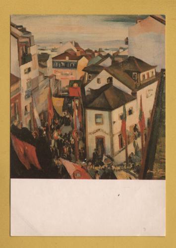 `Festival in Lisbon by Eduardo Viana` - Postally Unused - Lisbon Municipal Museums Postcard.