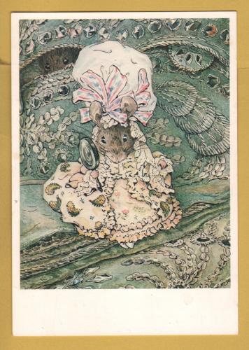 `Lady Mouse in Mob Cap c1902 by Beatrix Potter` - Postally Unused (although there is a message to rear) - Tate Gallery Postcard.